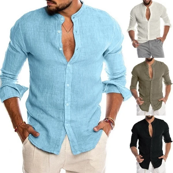 Men's Clothing Casual Cotton Linen Shirt Loose Tops Long Sleeve Tee Blouse Social Slim Plus Size Shirts
Men's Clothing Casual Cotton Linen Shirt Loose Tops Long Sleeve Tee Blouse Social Slim Plus Size Shirts