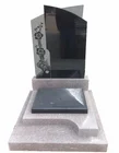 funeral tombstone grave monuments granite golden guitar headstones/monuments