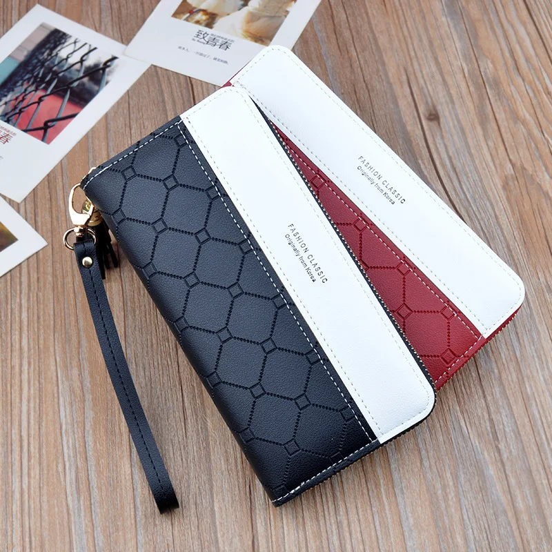 Fashion long zipper ladies wallet and white prismatic clutch bag women wallet, Green, blue, black, light pink, dark pink, red
Fashion long zipper ladies wallet and white prismatic clutch bag women wallet, Green, blue, black, light pink, dark pink, red