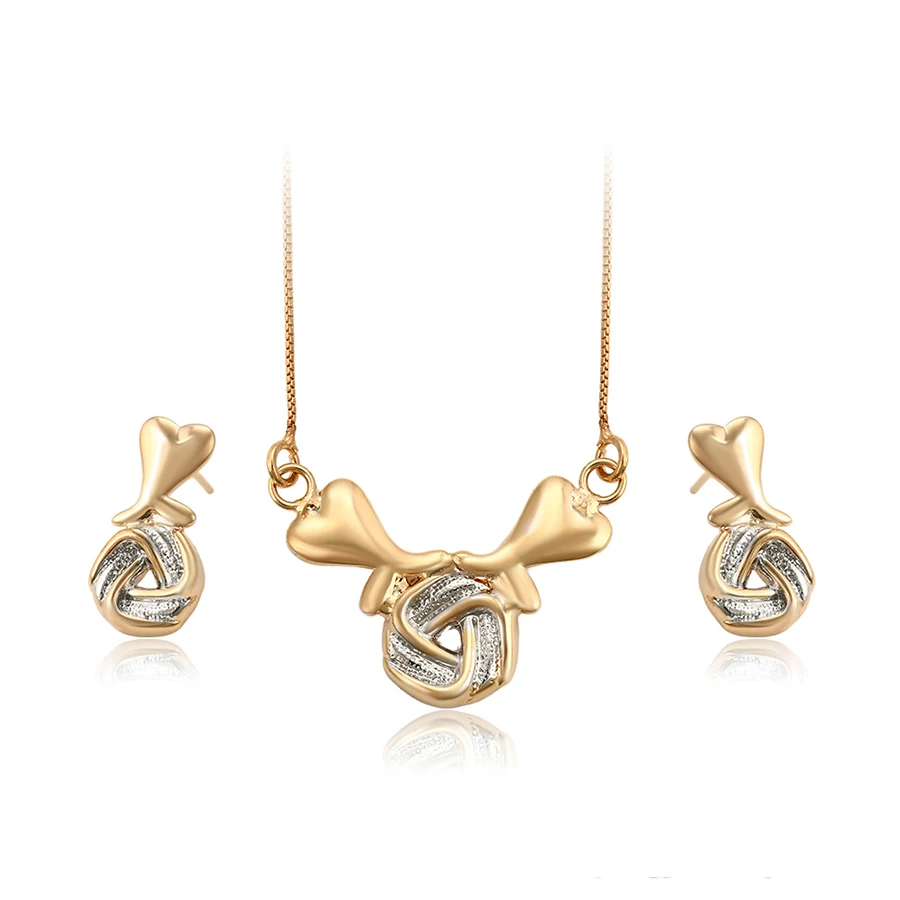 65866 xuping fashion jewelry gold color earring and necklace hot sale sets for women
65866 xuping fashion jewelry gold color earring and necklace hot sale sets for women