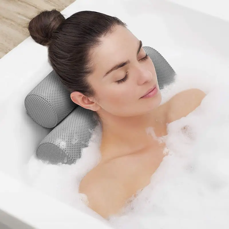 Bath Pillow New Design 2021 Badkussen SPA Bath Pillow Luxury 3D Air Mesh Bathtub Pillow Cushion Washable, White/pink/blue/custom
Bath Pillow New Design 2021 Badkussen SPA Bath Pillow Luxury 3D Air Mesh Bathtub Pillow Cushion Washable, White/pink/blue/custom