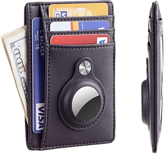 LeYi New Product Genuine wallet leather credit card holder for AirTag designer slim bag cover case slot, Customized colors
LeYi New Product Genuine wallet leather credit card holder for AirTag designer slim bag cover case slot, Customized colors