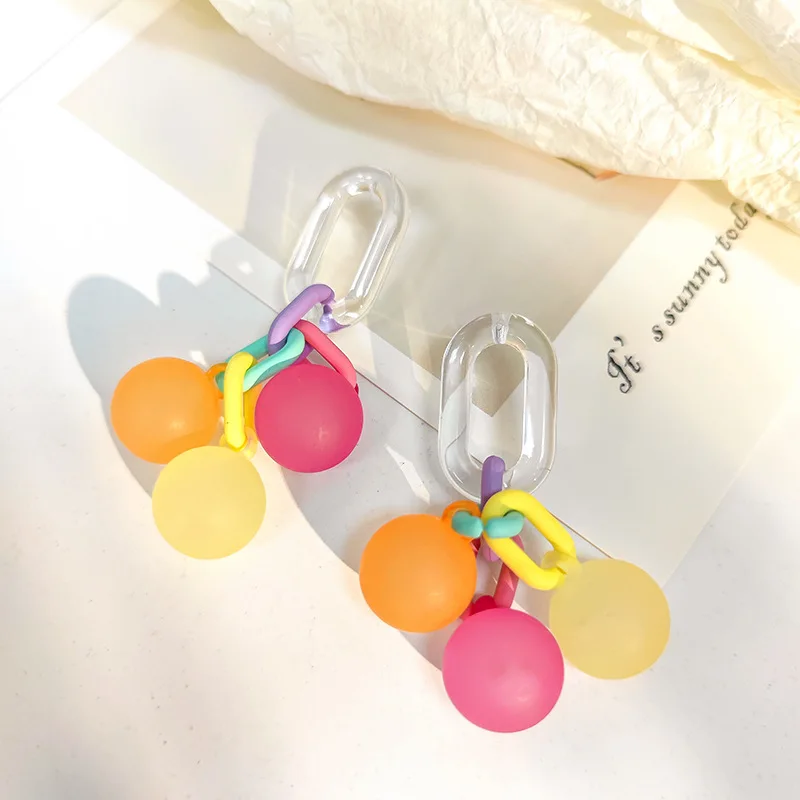 China Jewelry Supplier Silver Needle Colorful BuGumbble Earrings Acrylic Color Ball Stud Earrings
China Jewelry Supplier Silver Needle Colorful BuGumbble Earrings Acrylic Color Ball Stud Earrings