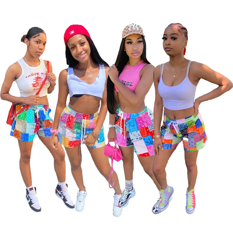 Wholesale Plus Size Summer Women Paisley Drawstring Patchwork Bandana Loose Lounge Woman Beach Pants Trousers Shorts Pants, As picture
Wholesale Plus Size Summer Women Paisley Drawstring Patchwork Bandana Loose Lounge Woman Beach Pants Trousers Shorts Pants, As picture
