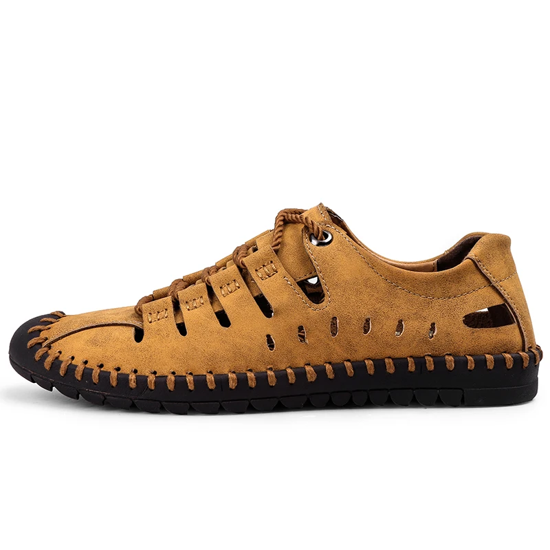 2020 eBay Amazon Summer Outdoor Fashion Lace-Up Lightweight Comfortable Casual Breathable Mens Leather Sandals
2020 eBay Amazon Summer Outdoor Fashion Lace-Up Lightweight Comfortable Casual Breathable Mens Leather Sandals