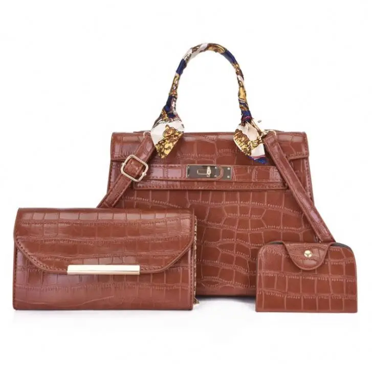 Retro stone pattern elegant bag crocodile pattern large capacity one-shoulder messenger bag three-piece set, 5 colors
Retro stone pattern elegant bag crocodile pattern large capacity one-shoulder messenger bag three-piece set, 5 colors