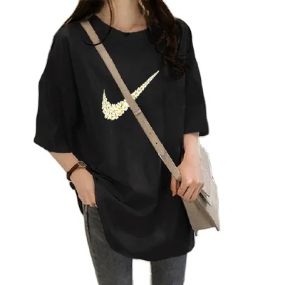 Women Summer Casual T-Shirt Loose Thin Mid-Length Short-Sleeved T-Shirt Plus Size Korean Style Bottoming Shirt XQM
Women Summer Casual T-Shirt Loose Thin Mid-Length Short-Sleeved T-Shirt Plus Size Korean Style Bottoming Shirt XQM