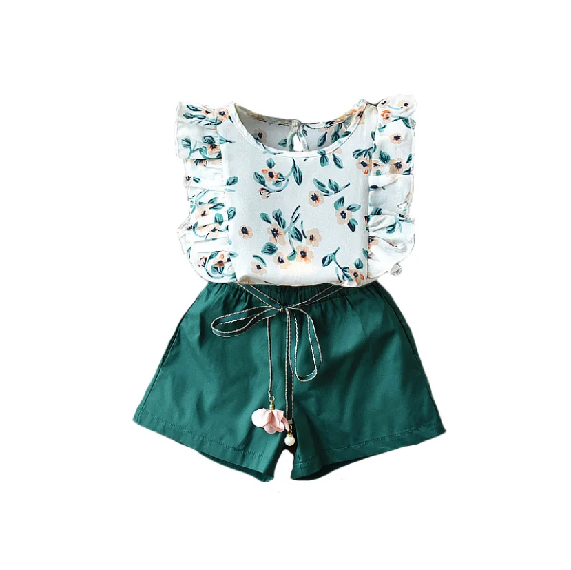 KYO Children's Clothing Summer Korean Version Of Girls' Suit Lace Sleeveless Top Baby Loose Shorts Two Sets
KYO Children's Clothing Summer Korean Version Of Girls' Suit Lace Sleeveless Top Baby Loose Shorts Two Sets