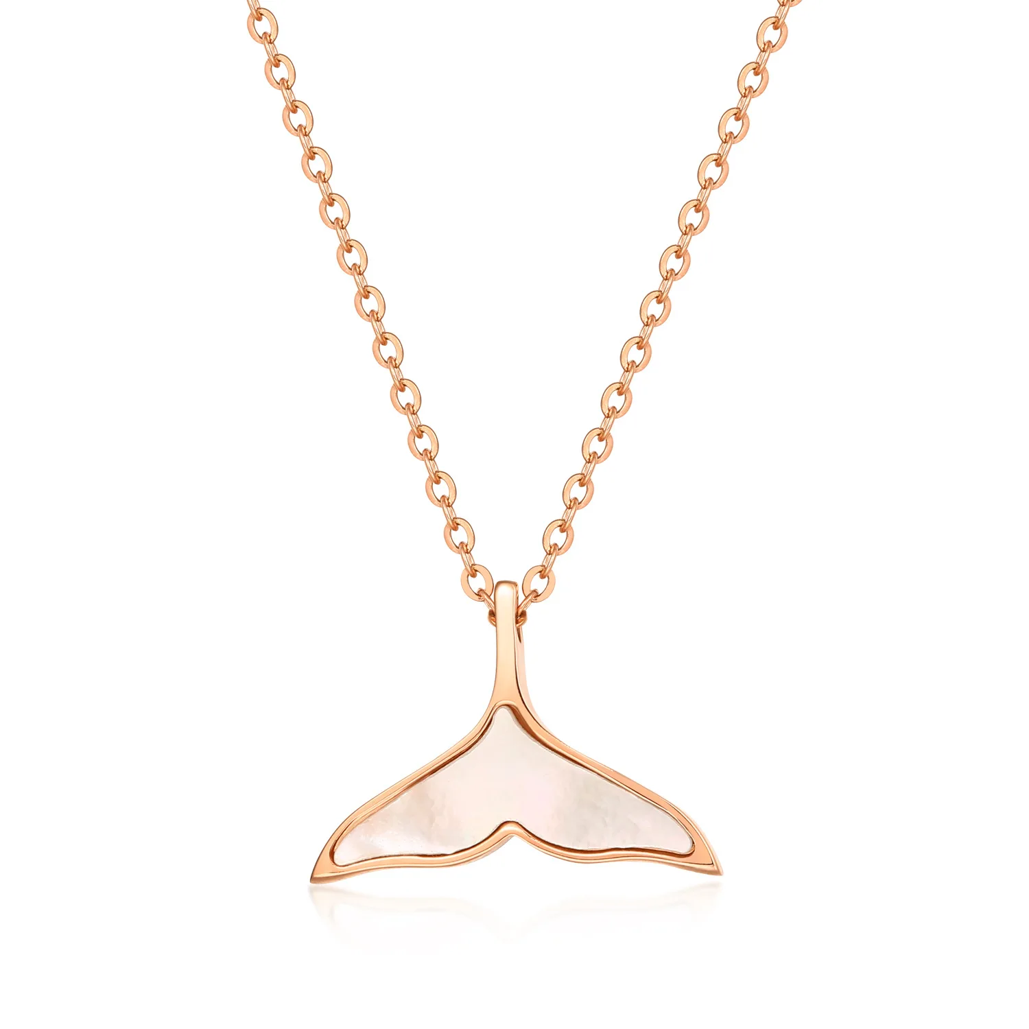 316L Stainless steel Rose Gold Charm White Shell Whale Fish Tail Pendant Necklace Mermaid Sexy Choker For Woman Jewelry
316L Stainless steel Rose Gold Charm White Shell Whale Fish Tail Pendant Necklace Mermaid Sexy Choker For Woman Jewelry