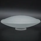 Round clear frosted cake dome lamp shade glass ceiling light cover