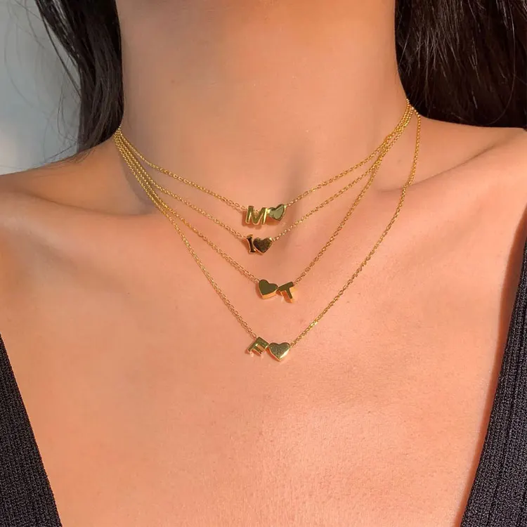 New Hot S925 Sterling Silver Alphabet Letter Necklace Women Creative Free Matching Custom Name Initial Necklace 18K Gold Plated
New Hot S925 Sterling Silver Alphabet Letter Necklace Women Creative Free Matching Custom Name Initial Necklace 18K Gold Plated