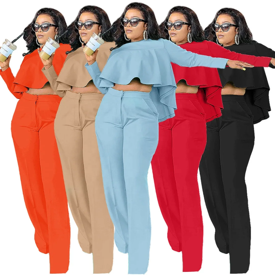 QC-GL6509 2021 autumn new style slim high elasticity two-piece inverted halter women outfits two piece set clothing, 5 colors
QC-GL6509 2021 autumn new style slim high elasticity two-piece inverted halter women outfits two piece set clothing, 5 colors