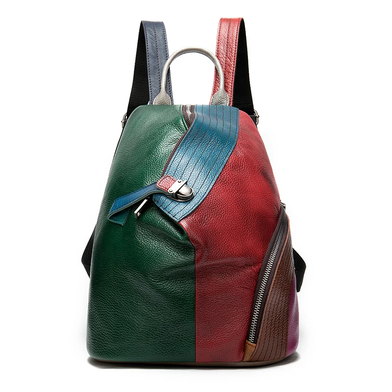 WESTAL 008 Leather Women Backpack Genuine Leather Travel Backpack for Laptop School Bags Retro Knapsack Female Vintage Packsack, Patchwork
WESTAL 008 Leather Women Backpack Genuine Leather Travel Backpack for Laptop School Bags Retro Knapsack Female Vintage Packsack, Patchwork