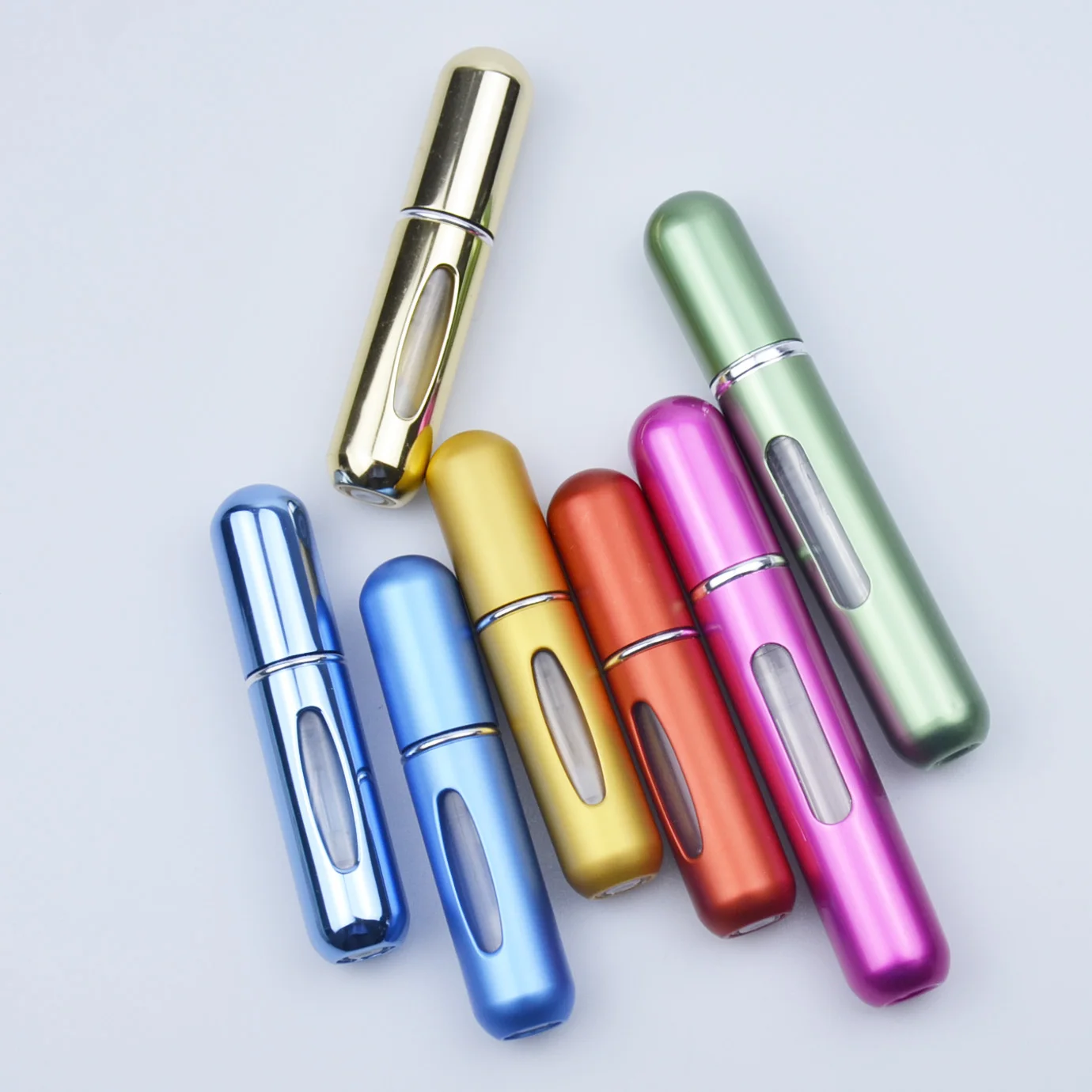 Wholesale Aluminum Atomizer plastic empty 5ml mini perfume bottle packaging portable perfume container
Wholesale Aluminum Atomizer plastic empty 5ml mini perfume bottle packaging portable perfume container