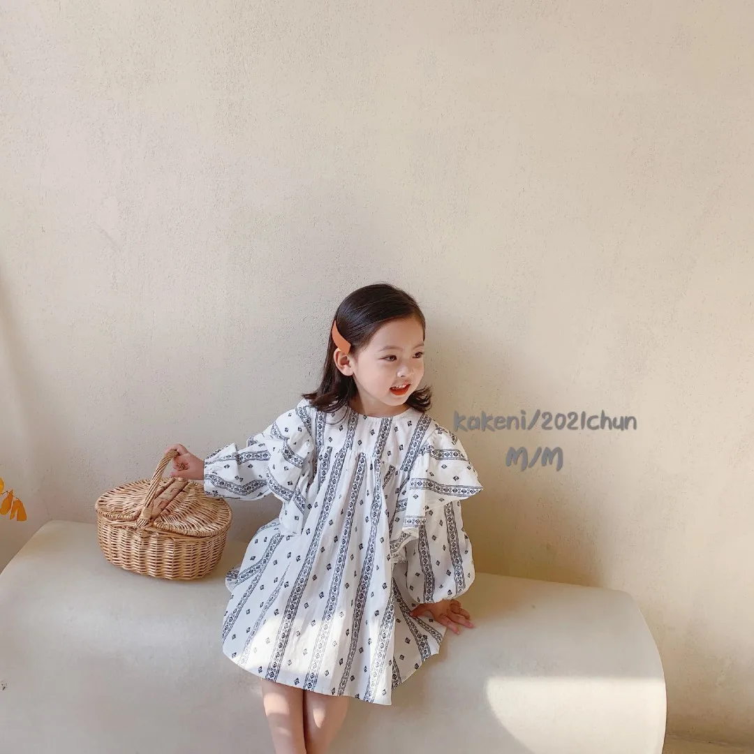 B112A39 2021Spring new little infant baby girls dresses long sleeve ruffles print kids clothing wholesale children's clothes
B112A39 2021Spring new little infant baby girls dresses long sleeve ruffles print kids clothing wholesale children's clothes