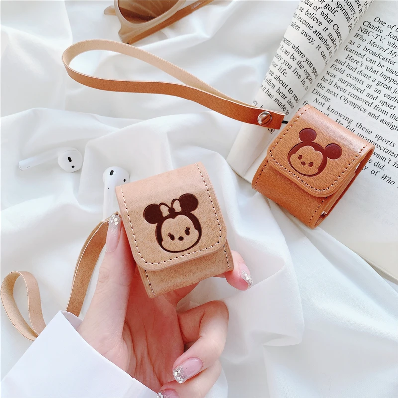 Leather Retro PU Mickey Minnie Funny Anime Cartoon Figure Case for AirPods Pro 1 2 3 Earphone Cover Skin, Multi
Leather Retro PU Mickey Minnie Funny Anime Cartoon Figure Case for AirPods Pro 1 2 3 Earphone Cover Skin, Multi