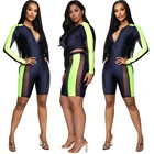 SALS6287 Amazon Hot patchwork sexy women swimming exercise wear two piece bathing suit