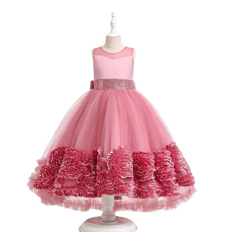 New sleeveless children's performance clothes Bow Girl Birthday Party Dress Children's elegant star Sequin fluffy dress
New sleeveless children's performance clothes Bow Girl Birthday Party Dress Children's elegant star Sequin fluffy dress
