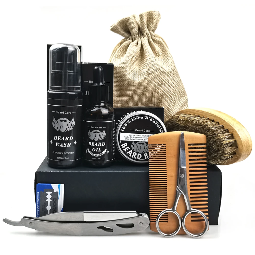 High Quality Hot Sale Men Beard Care Set Beard Growth Kit for Christmas Surprise Gift OEM ODM
High Quality Hot Sale Men Beard Care Set Beard Growth Kit for Christmas Surprise Gift OEM ODM