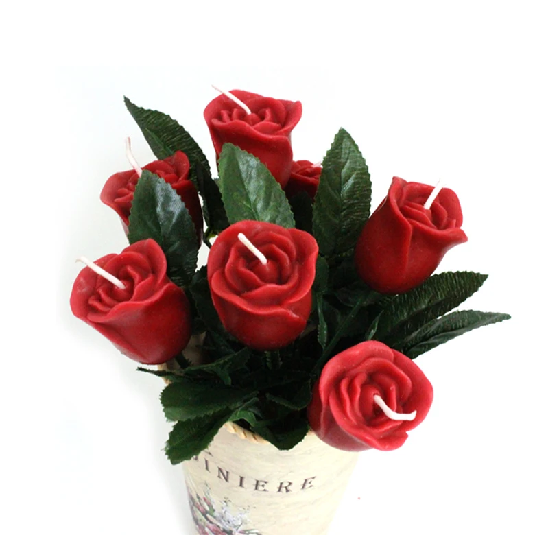 Red Rose Shape Candles Handmade Delicate Rose Petals Flower Candles for Valentine's Day Party Wedding Home Decoration Gift
Red Rose Shape Candles Handmade Delicate Rose Petals Flower Candles for Valentine's Day Party Wedding Home Decoration Gift