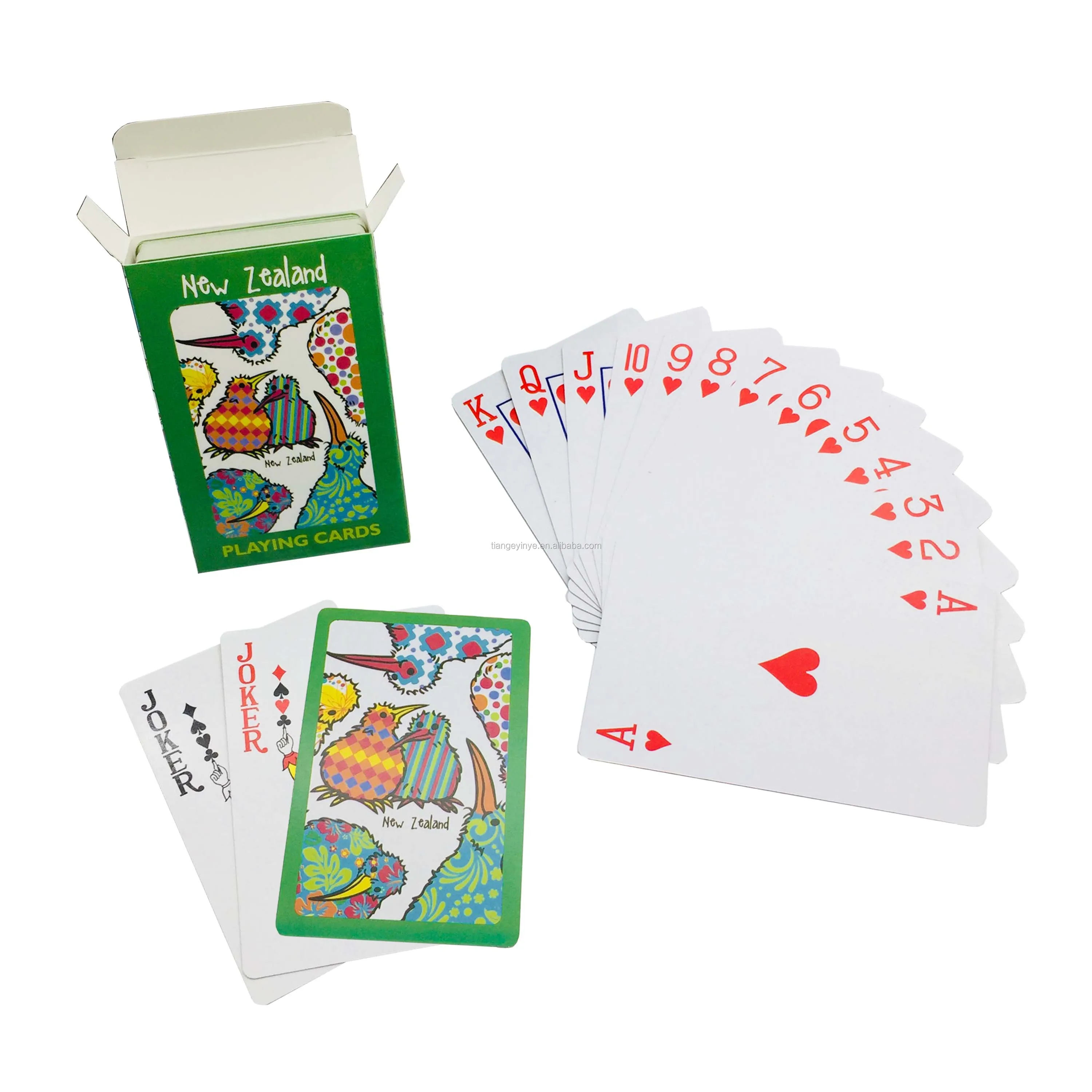 full color printed logo poker game card custom playing cards