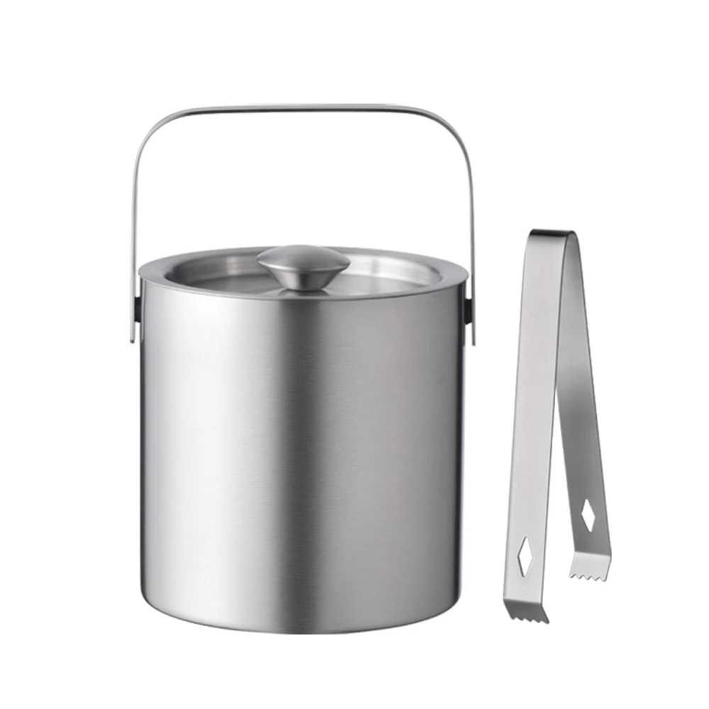 Dropshipping Insulated Double Walled Metal Ice Cube Bucket With Lid Stainless Steel Ice Bucket With Lid And Ice Tong
Dropshipping Insulated Double Walled Metal Ice Cube Bucket With Lid Stainless Steel Ice Bucket With Lid And Ice Tong