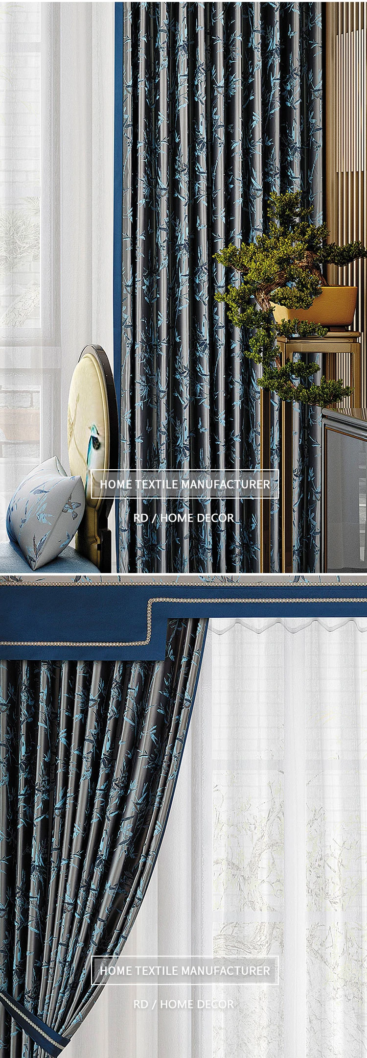 Curtain Fabric 100% Polyester Blackout Fabric