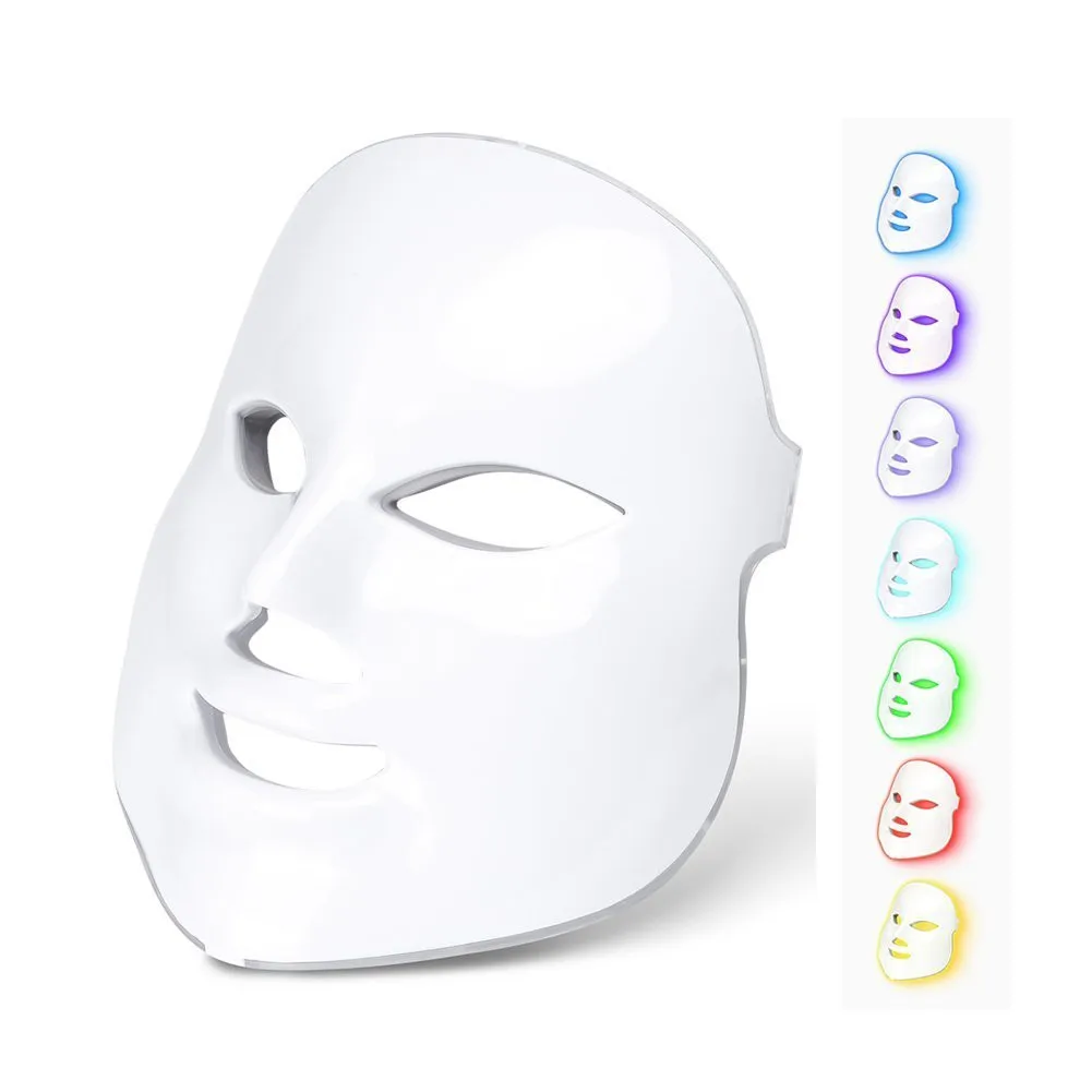 Newest Facial LED Mask Beauty 7 Color Photon Light Skin Rejuvenation Therapy Facial Skin Care Light Therapy Mask, White
Newest Facial LED Mask Beauty 7 Color Photon Light Skin Rejuvenation Therapy Facial Skin Care Light Therapy Mask, White
