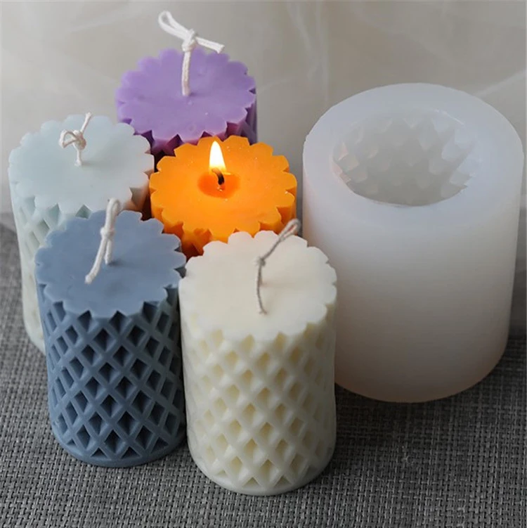 Candles molds supplies Big Grid Diamond shaped cylindrical silicone mold for candle, Picture colors any pantone color can be customized
Candles molds supplies Big Grid Diamond shaped cylindrical silicone mold for candle, Picture colors any pantone color can be customized