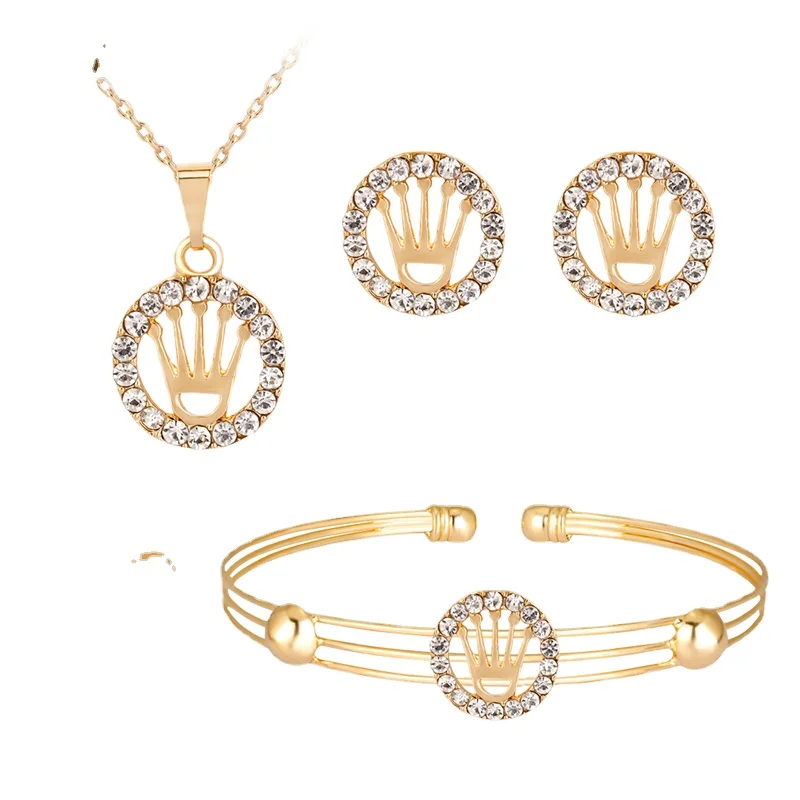 Honorable Crown Pendant Women Girls African Necklace Earrings Ring Bracelet Fashion Wedding Jewelry Set Bridal Jewelry Set
Honorable Crown Pendant Women Girls African Necklace Earrings Ring Bracelet Fashion Wedding Jewelry Set Bridal Jewelry Set