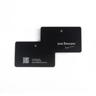 Custom logo and shape anodized aluminum black business card