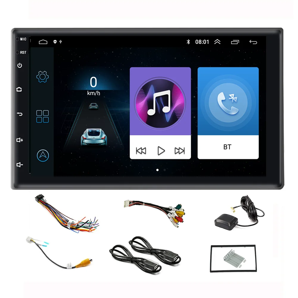 Universal Car Radio 2+32g 7 inch DVD Player GPS Navigation Double Din Car Stereo Auto Radio Touch Screen Head Unit Car MP5
Universal Car Radio 2+32g 7 inch DVD Player GPS Navigation Double Din Car Stereo Auto Radio Touch Screen Head Unit Car MP5