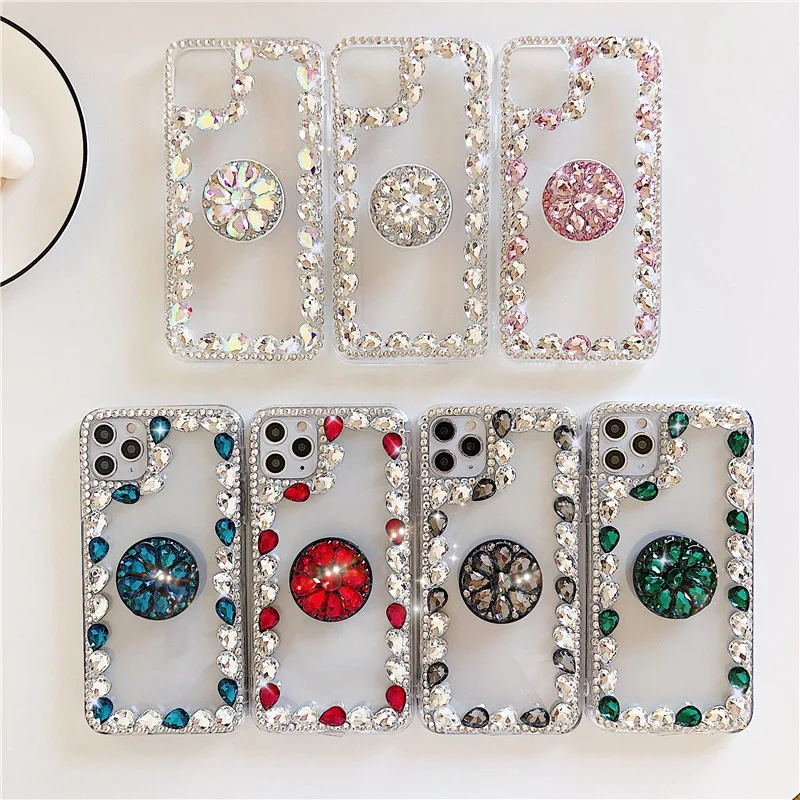 Luxury Glitter Diamond Side Transparent TPU+PC Phone Case With 3D Hold Stand For Iphone 12/12Pro
Luxury Glitter Diamond Side Transparent TPU+PC Phone Case With 3D Hold Stand For Iphone 12/12Pro