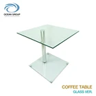 Glass coffee table Transparent Tempered side table for home made