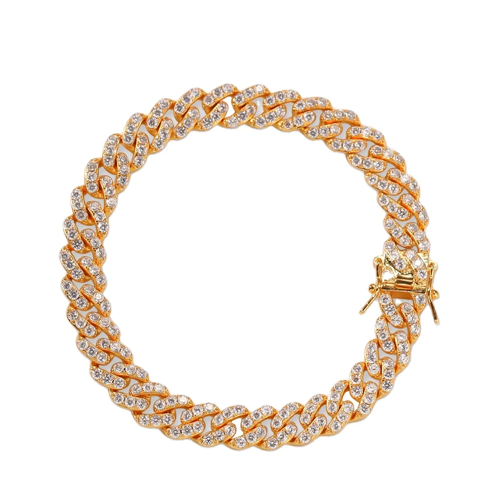 18K gold crystal rhinestone 8mm Miami Cuban chain men and women necklace hip hop necklace, Picture
18K gold crystal rhinestone 8mm Miami Cuban chain men and women necklace hip hop necklace, Picture