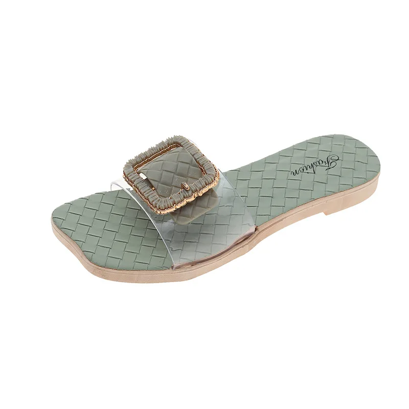 Women sandals 2021 new fashion square buckle decorative sandals transparent belt girl's heart Beach Women slippers, Colorful
Women sandals 2021 new fashion square buckle decorative sandals transparent belt girl's heart Beach Women slippers, Colorful