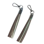 Fashion casual PU tassels women keychain bag ring holder Fringed Pendant