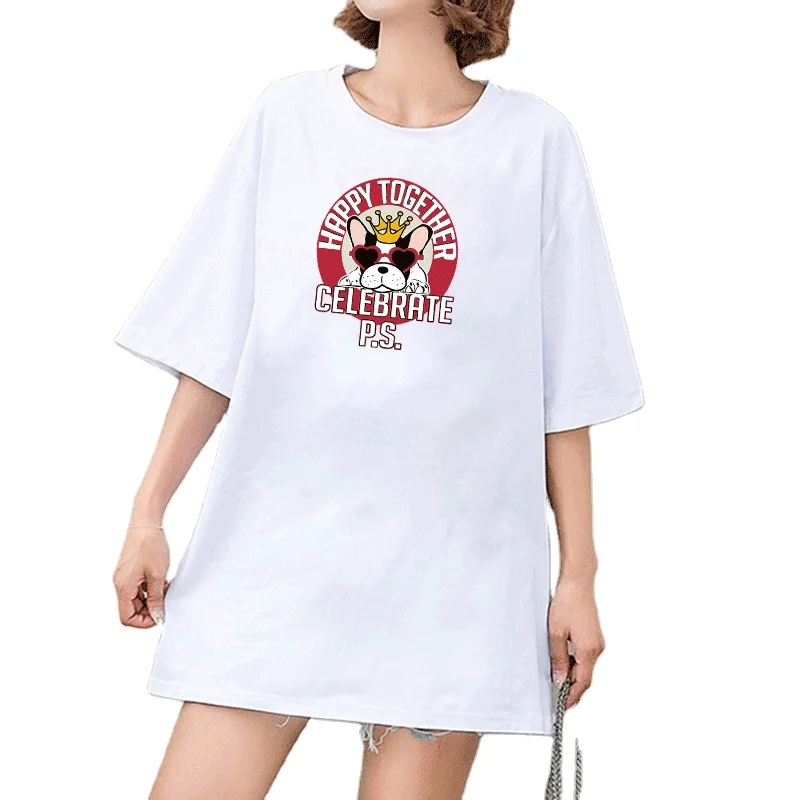 Women cotton casual Tops solid color summer custom oem fashion white tishirt for women
Women cotton casual Tops solid color summer custom oem fashion white tishirt for women