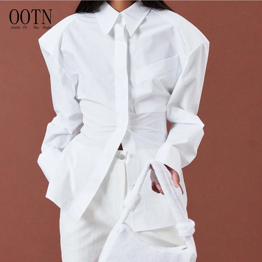 OOTN Casual Single Breasted Party Shirts Female Women Street Long Sleeve Slim Shoulder Pads Tops Sexy Backless Lace-Up Blouses
OOTN Casual Single Breasted Party Shirts Female Women Street Long Sleeve Slim Shoulder Pads Tops Sexy Backless Lace-Up Blouses