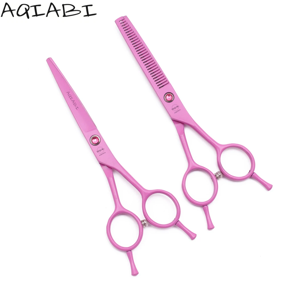 Hair Cutting Scissors 5.5'' JP Stainless Steel Cutting Scissors Thinning Shears Barber Scissors Finger Rest Pink A1012, Pink color
Hair Cutting Scissors 5.5'' JP Stainless Steel Cutting Scissors Thinning Shears Barber Scissors Finger Rest Pink A1012, Pink color