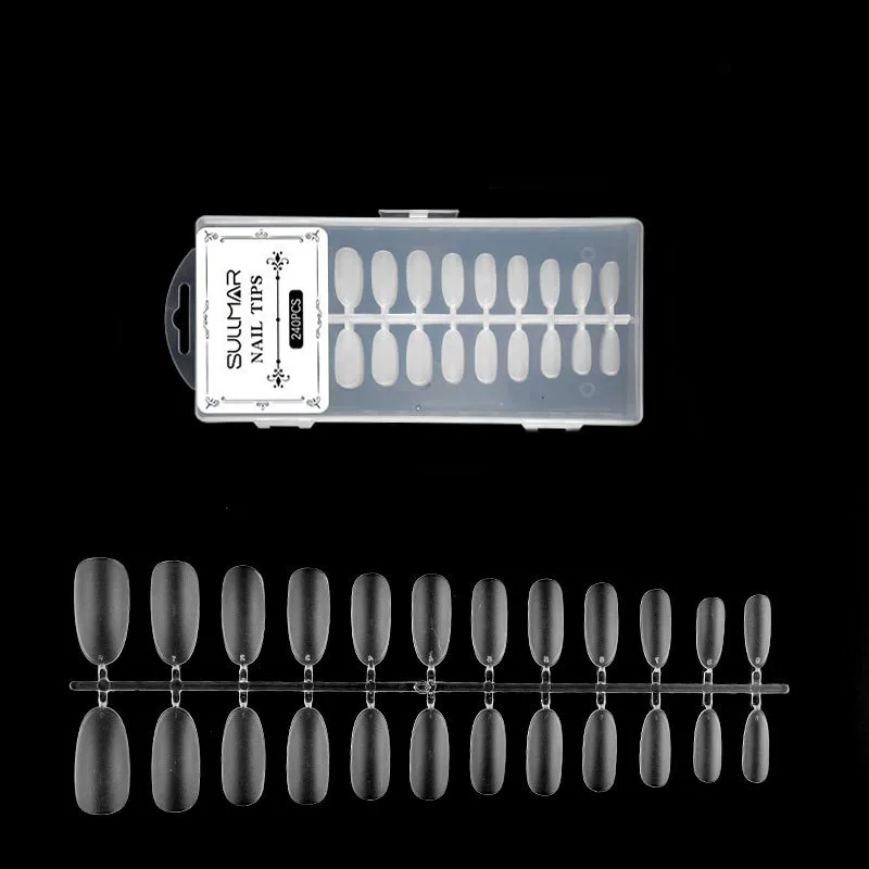 2021 High Quality 240pcs/Box Half Cover Stiletto Clear Full Cover False Acrylic Nail Art Tips
2021 High Quality 240pcs/Box Half Cover Stiletto Clear Full Cover False Acrylic Nail Art Tips