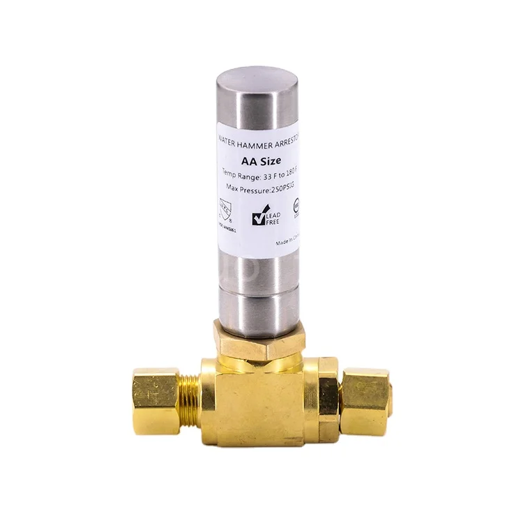 Brass Colour Tee Ss Water Hammer Arrestor F Tee Water Hammer