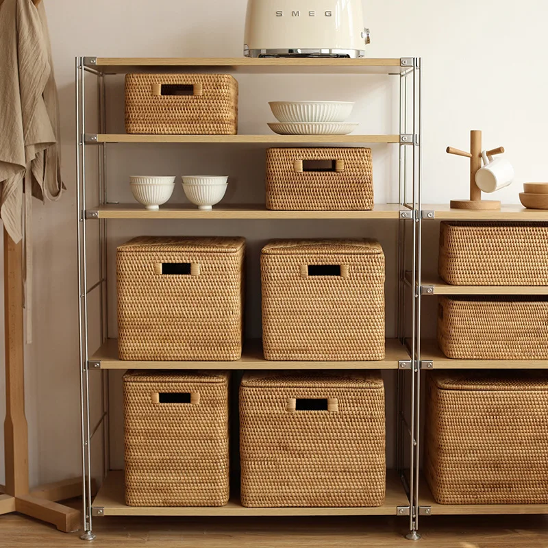 New Arrival Home Decorate rattan basket Creative desk place sundries box storage basket
New Arrival Home Decorate rattan basket Creative desk place sundries box storage basket
