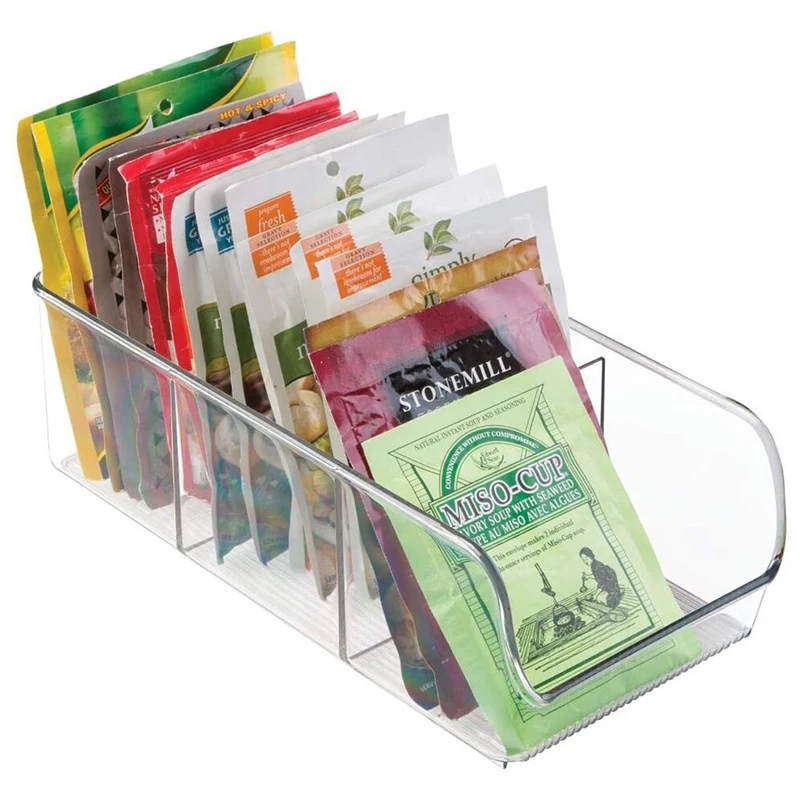 Amazon Supply Plastic Kitchen Pantry Cabinet Refrigerator or Freezer Food Storage Bins with Handle 3 Divided Sections
Amazon Supply Plastic Kitchen Pantry Cabinet Refrigerator or Freezer Food Storage Bins with Handle 3 Divided Sections