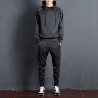 Fashion black Polyester sportswear jogger hoodie track suit custom print sport set men
Fashion black Polyester sportswear jogger hoodie track suit custom print sport set men