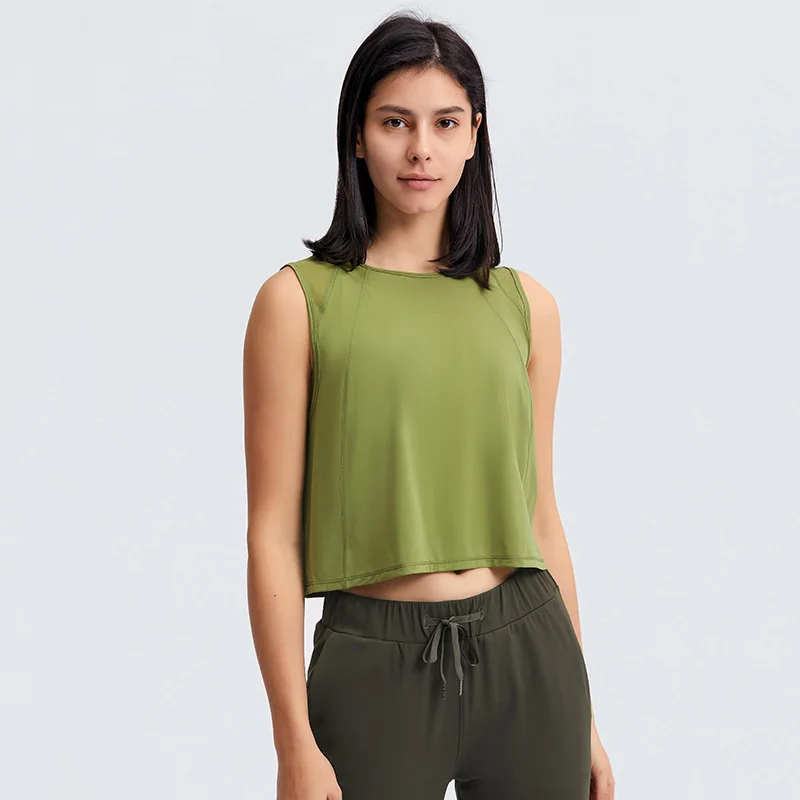 Wholesale Loose Fit T Shirt Sleeveless T Shirt Casual Open Back Hole T Shirt for Women
Wholesale Loose Fit T Shirt Sleeveless T Shirt Casual Open Back Hole T Shirt for Women