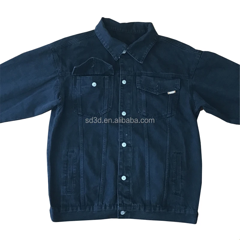 High Quality Denim Jackets Men Button With Pockets In Autumn Winter Custom Printing Black Heavy Coat for Man
High Quality Denim Jackets Men Button With Pockets In Autumn Winter Custom Printing Black Heavy Coat for Man