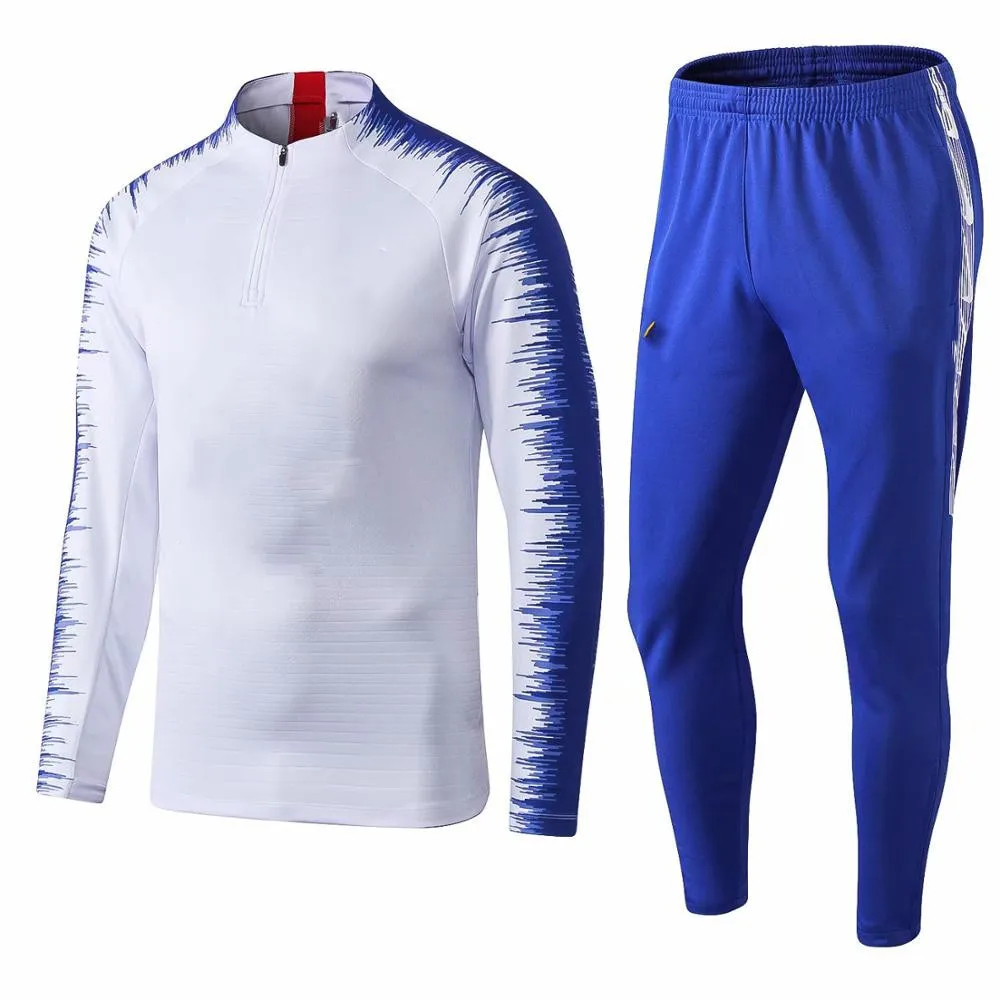 Custom Thai quality wholesale training suit Club winter sports suit long sleeve jacket tracksuit player name training suit
Custom Thai quality wholesale training suit Club winter sports suit long sleeve jacket tracksuit player name training suit