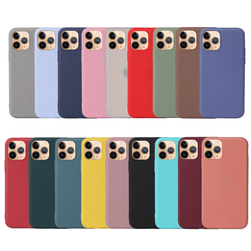 Ultra-Thin Cover Pure Color Soft TPU Protective Phone Cases for iPhone 11 12 Pro Max XR Anti-fall Phone Shell, Solid color
Ultra-Thin Cover Pure Color Soft TPU Protective Phone Cases for iPhone 11 12 Pro Max XR Anti-fall Phone Shell, Solid color