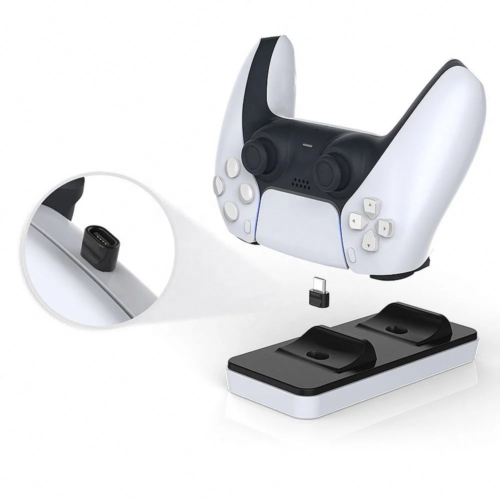 Dual Charging Dock Ps5 Charger Stand Station Base Holder For Playstation 5 Game Controller, Black white
Dual Charging Dock Ps5 Charger Stand Station Base Holder For Playstation 5 Game Controller, Black white